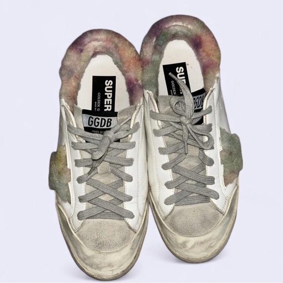 GOLDEN GOOSE Low Rise Rainbow Sherpa Sz 37 - Picture 4 of 8